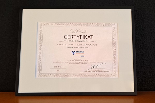 We are a member of the Polish Chamber of Chemical Industry