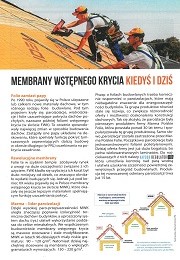 powiększ zdjęcie: Membrany wstępnego krycia - kiedyś i dziś. Murator 02.2023