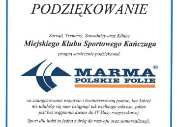 powiększ zdjęcie: Podziękowanie