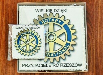 powiększ zdjęcie: Podziękowanie za współpracę z Rzeszowskim Klubem Rotariańskim