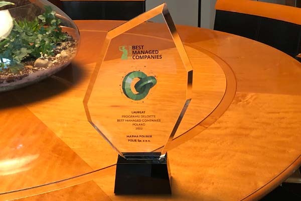 Marma Polskie Folie Laureatem Best Managed Companies